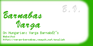 barnabas varga business card